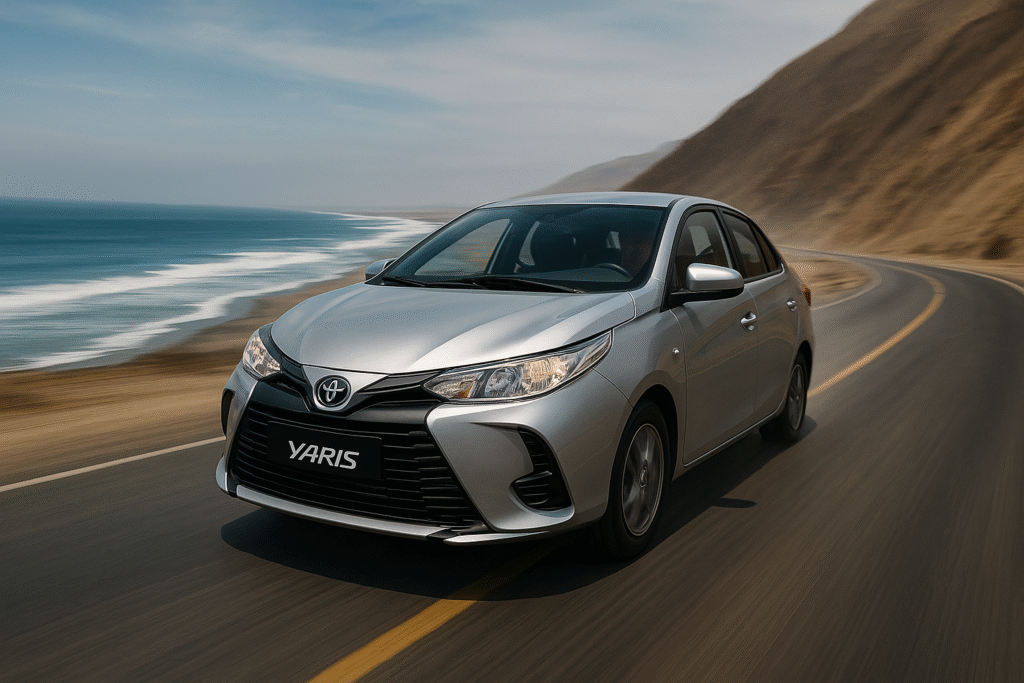 yaris 2015 en la playa peruana