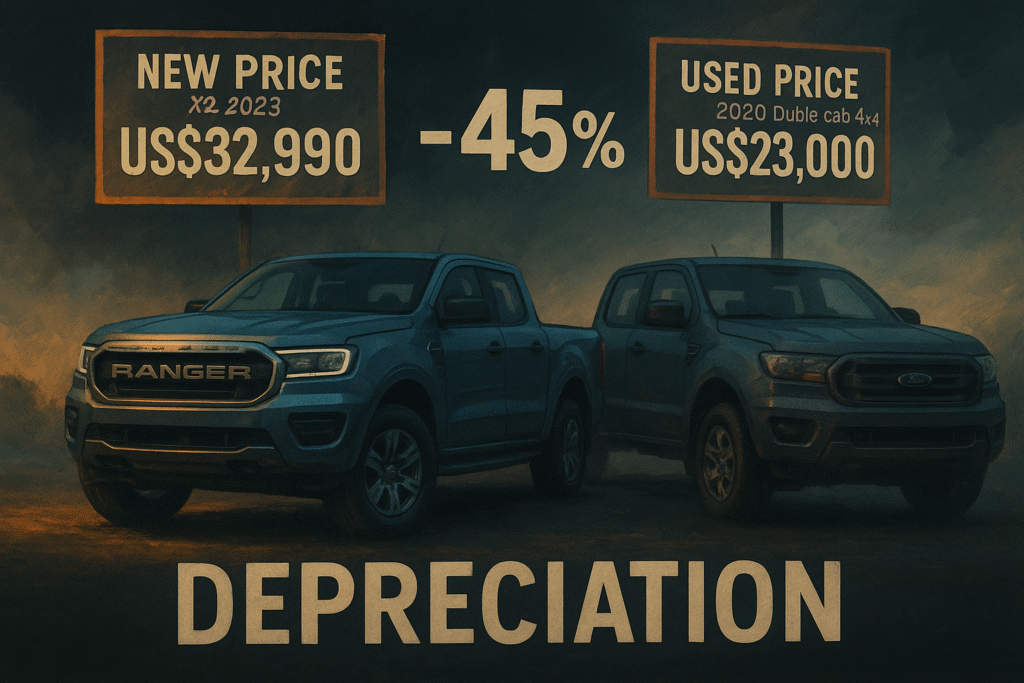 ford ranger depreciacion